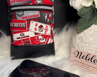 Football Crossbody Bag – Red & Black