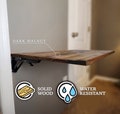 Free Shipping: Custom Fold Up Desk, Water Resistant Small Space Table, Pop-up Solid Wood Desk, Bedside Table, Folding Murphy Desk, WFH, RVs
