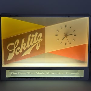 Schlitz Beer Clock - Etsy