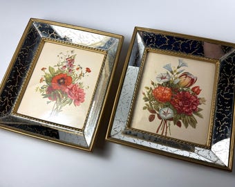 Vintage Set of 2 Framed Floral Botanical Art Prints by J. L. Prevost - Etsy