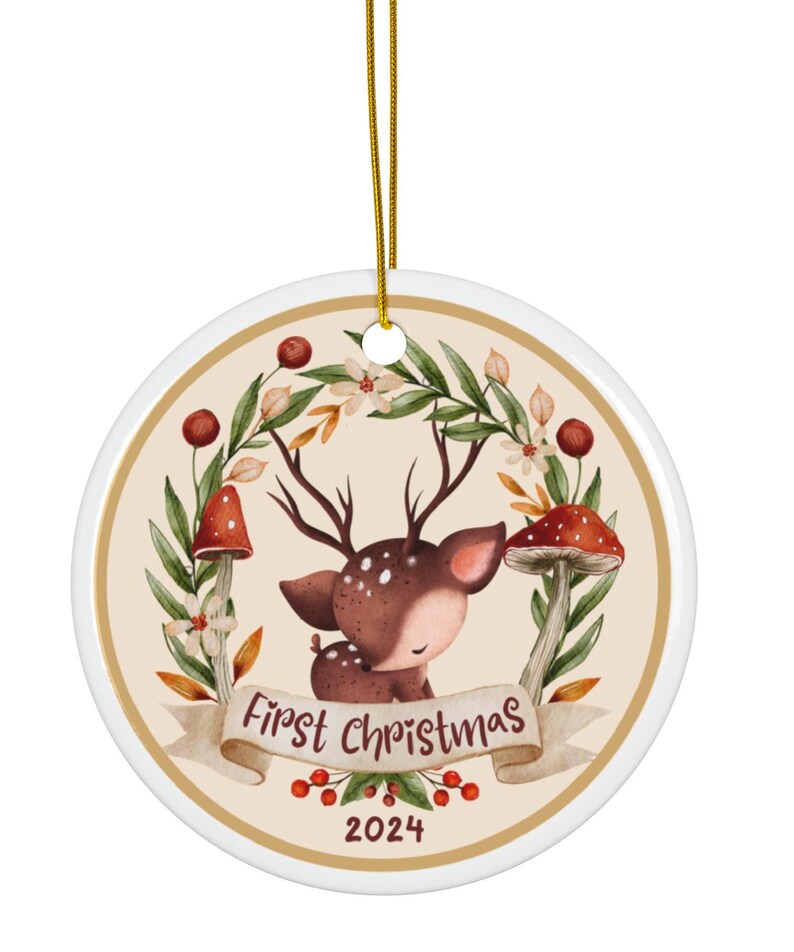 Baby's First Christmas Ceramic Tree Ornament Perfect Gift for New