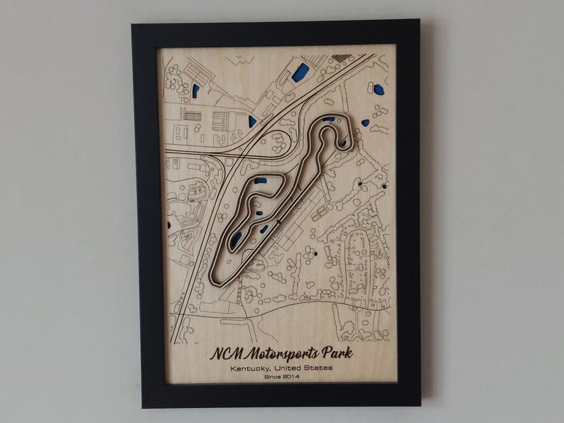 NCM Motorsports Park Wall Art: Laser Engraved Wood, Track Day Gift - Etsy