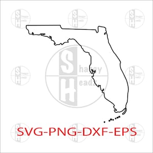 Florida Umriss SVG-Dateien | Florida Cut Dateien | Florida Clip Art | Florida Karte svg