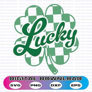 Lucky Shamrock Svg, St Patrick&#39;s Day svg, Lucky Day svg, Lucky Svg, Clover svg, Shamrock svg, Funny St Patricks svg, St Patricks Day Shirt