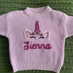 Maglione unicorno personalizzato