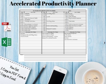 Productivity Planner | Digital Planner | Printable Planner
