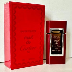 Miniature Must de Cartier 4ml EDT Woman. Vintage Perfume 1981. Rare & Discontinued. Collector