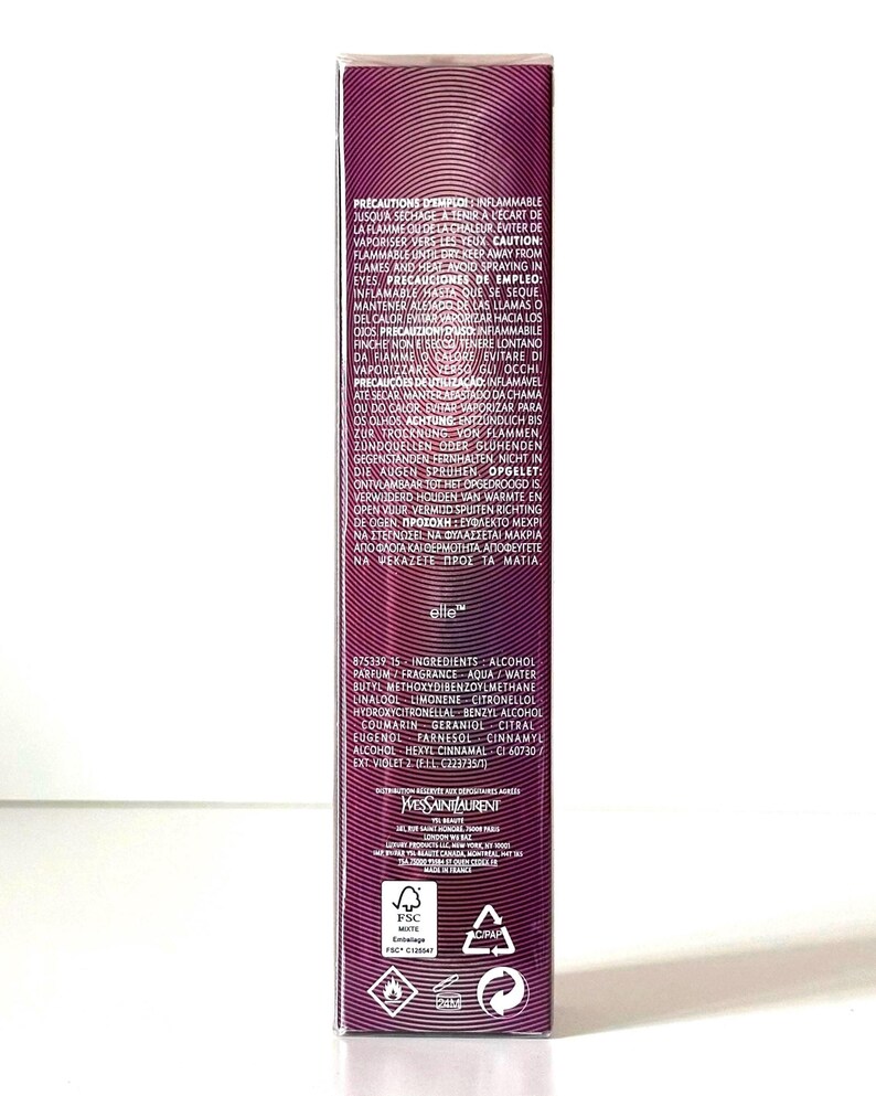 Yves Saint Laurent - Elle - Eau de Parfum 90ml Spray for Women - Discontinued - Vintage image 4