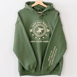 Camp Halfblood Sweatshirt, Camp Jupiter Sweater, Camp Half-Blood Quote On Sleeve Sweatshirt, Percy Jackson Merch, Halfblood Shirts