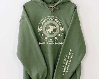 Camp Halfblood Sweatshirt, Camp Jupiter Sweater, Camp Half-Blood Quote On Sleeve Sweatshirt, Percy Jackson Merch, Halfblood Shirts