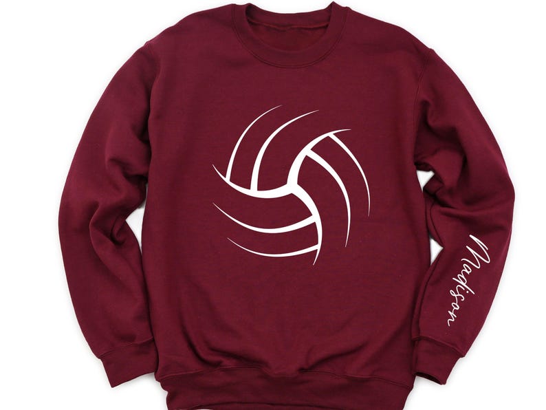Personalized Volleyball Sweatshirt, Volleyball Mom Sweatshirt, Volleyball Tee, Game Day Volleyball, Gift For Volleyball Player, Gift for Her, Game Day Shirt,  Volleyball Tee Gift, Sport Lover Shirt, Mothers Day Gift