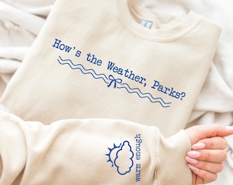 Comment est le temps Sweat-shirt parcs, sweat-shirt amoureux des livres, univers Magnolia Parks, cadeau livresque, cadeau club de lecture, cadeau Saint-Valentin