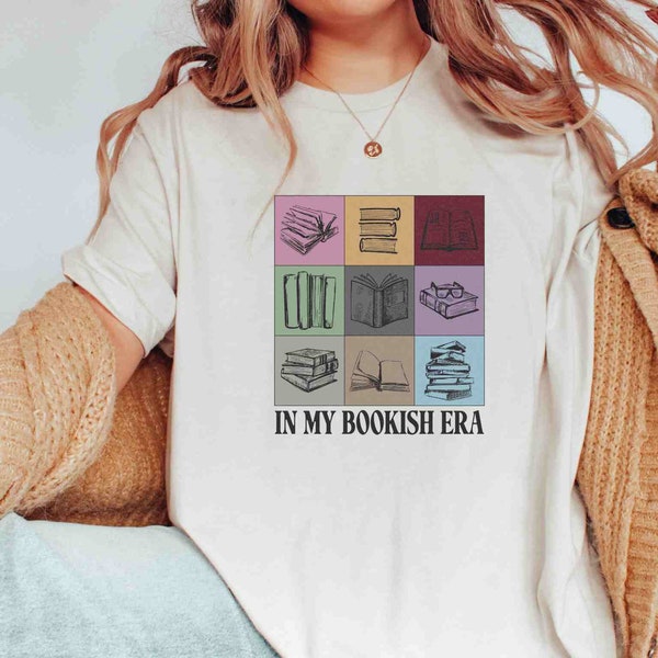 In My Bookish Era Shirt, Book Lover Gift, Taylor Comfort Colors Reading Teacher Tee, Librarian T Shirt, Book Lover Gift, Cute Bookish Reader