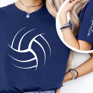 Personalized Volleyball Sweatshirt, Volleyball Mom Sweatshirt, Volleyball Tee, Game Day Volleyball, Gift For Volleyball Player, Gift for Her, Game Day Shirt,  Volleyball Tee Gift, Sport Lover Shirt, Mothers Day Gift