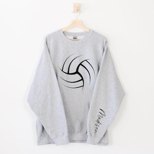 Personalized Volleyball Sweatshirt, Volleyball Mom Sweatshirt, Volleyball Tee, Game Day Volleyball, Gift For Volleyball Player, Gift for Her, Game Day Shirt,  Volleyball Tee Gift, Sport Lover Shirt, Mothers Day Gift
