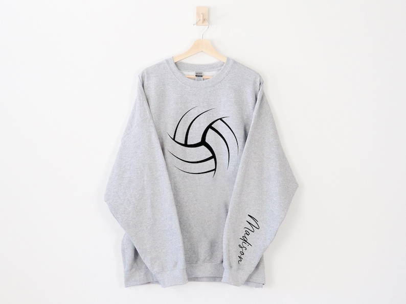 Personalized Volleyball Sweatshirt, Volleyball Mom Sweatshirt, Volleyball Tee, Game Day Volleyball, Gift For Volleyball Player, Gift for Her, Game Day Shirt,  Volleyball Tee Gift, Sport Lover Shirt, Mothers Day Gift