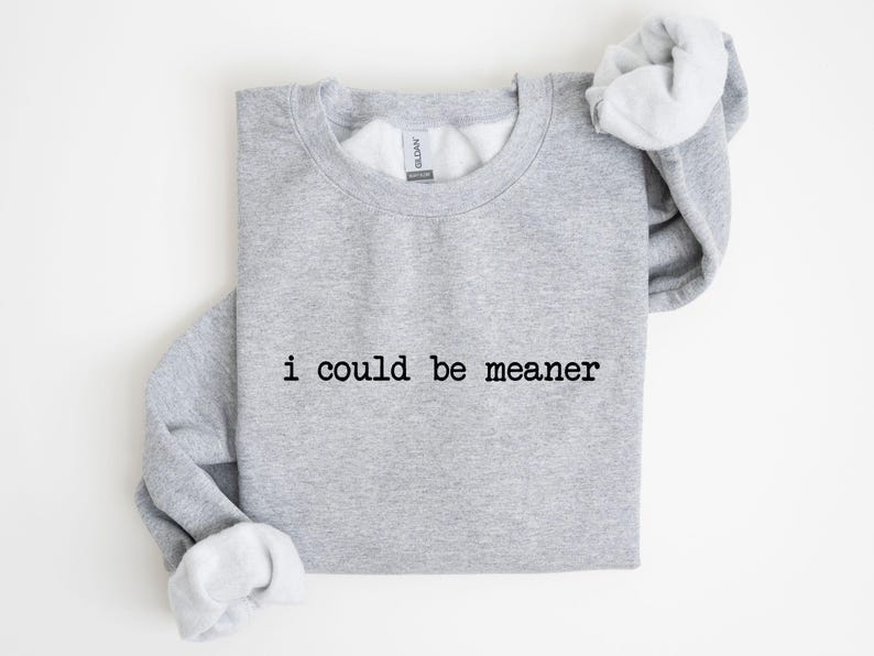 I Could Be Meaner Shirt, Funny Gift For Women, Womens Sarcastic Shirt, Funny Quote Shirt, Trendy Meme Shirt, Humorous Shirt, Sarcastic Tee