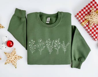 Wildflower Shirt, Floral Cottage Core Shirt, Botanical Shirt, Flower Shirt, Nature Shirt, Wildflower Tshirt, Wild Flower Shirts, Floral Tee