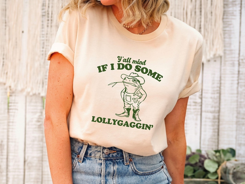 Funny Frog Shirt, Cowboy Frog Shirt, Unhinged Tshirt, Funny Meme Sweatshirt, Weirdcore Shirt, Gen Z Shirt, Funny Meme Sweatshirt, Y2k Shirt