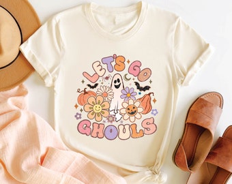 Let's Go Ghouls Halloween Shirt, Funny Halloween Shirt, Halloween Tee, Halloween Party Shirt, Halloween Gift, Groovy Ghost Shirt, Halloween
