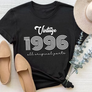 Vintage 1996 Shirt, 1996 Birthday Shirt, 26th Birthday Shirt, 26th Birthday Gift, Retro 1996 Shirt, Custom Birthday Gift, Born in 1996 Shirt