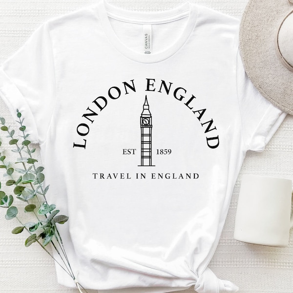 London England Shirt, Travel To England Shirt, Big Ben Shirt, Gift For London Lover, Vacation in the UK Tee, England Souvenir, Designer Gift