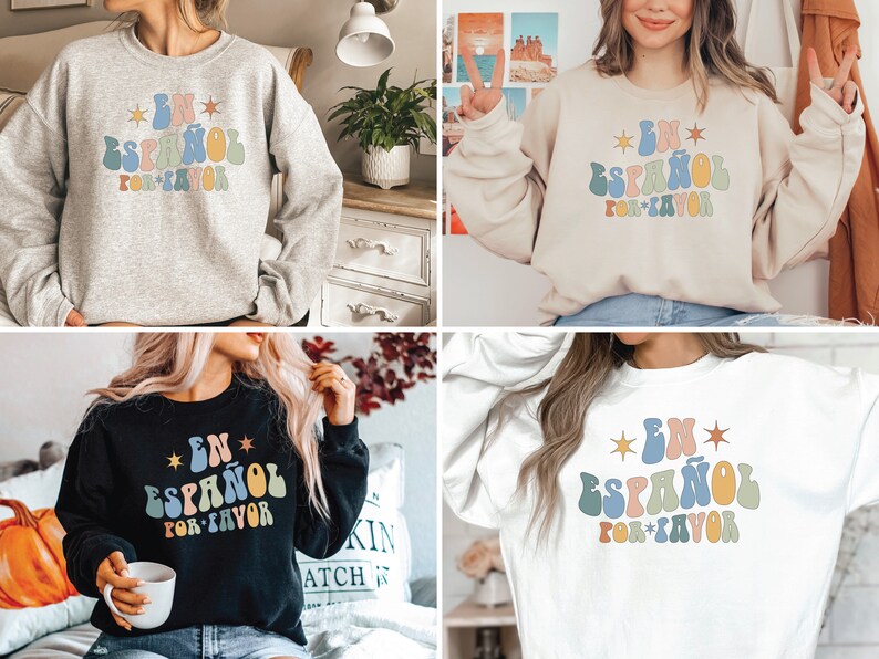 En Espanol Por Favor Shirt, Spanish Teacher Shirt, Maestra Sweatshirts, En Espanol Por Favor Maestra Shirts, Camisas En Espanol Sweatshirt