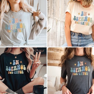 En Espanol Por Favor Shirt, Spanish Teacher Shirt, Maestra Sweatshirts, En Espanol Por Favor Maestra Shirts, Camisas En Espanol Sweatshirt