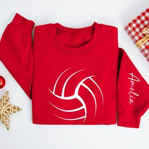 Personalized Volleyball Sweatshirt, Volleyball Mom Sweatshirt, Volleyball Tee, Game Day Volleyball, Gift For Volleyball Player, Gift for Her, Game Day Shirt,  Volleyball Tee Gift, Sport Lover Shirt, Mothers Day Gift