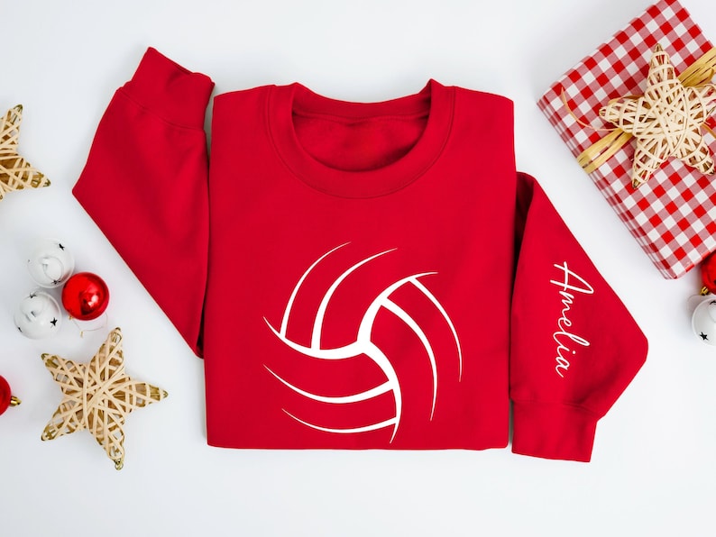 Personalized Volleyball Sweatshirt, Volleyball Mom Sweatshirt, Volleyball Tee, Game Day Volleyball, Gift For Volleyball Player, Gift for Her, Game Day Shirt,  Volleyball Tee Gift, Sport Lover Shirt, Mothers Day Gift