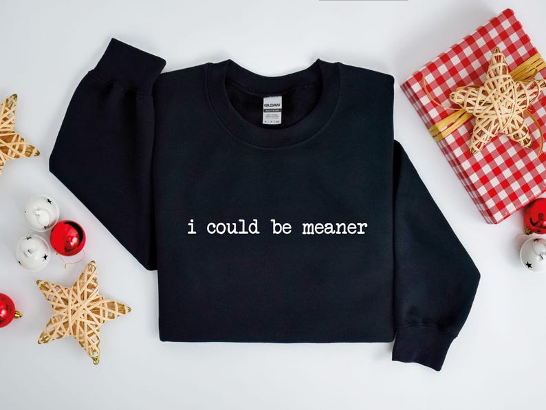 I Could Be Meaner Shirt, Funny Gift For Women, Womens Sarcastic Shirt, Funny Quote Shirt, Trendy Meme Shirt, Humorous Shirt, Sarcastic Tee