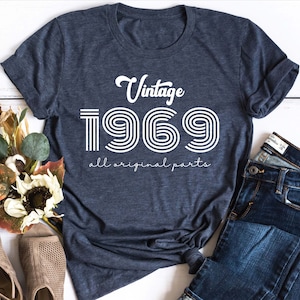 Vintage 1969 Shirt, Vintage Birthday Shirt, 53rd Birthday Shirt, 53rd Birthday Gift, Retro 1969 Shirt, Custom Birthday, Personalized Gift
