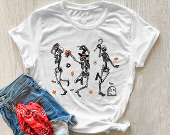 Dancing Skeletons Shirt, Funny Skeleton Shirt, Funny Halloween Shirt, Halloween Sweatshirt, Halloween Party Shirt, Skeleton Dancers Shirt