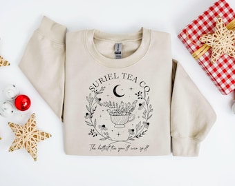 Suriel Tea Co Sweatshirt, Acotar Suriel Tea Shirt, Book Lover Gift, A Court Of Thorns and Roses Shirt, SJM Merch, Bookish Tshirt,Velaris Tee