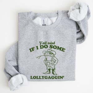 Funny Frog Shirt, Cowboy Frog Shirt, Unhinged Tshirt, Funny Meme Sweatshirt, Weirdcore Shirt, Gen Z Shirt, Funny Meme Sweatshirt, Y2k Shirt