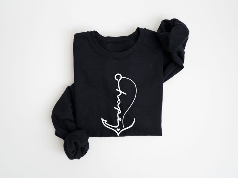 Hope Shirt, Hope Anchor Shirt, Religious Gift, Church Shirt, Minimalist Shirt, Christian T Shirt, Summer Shirt, Beach Shirt, Faith Shirt