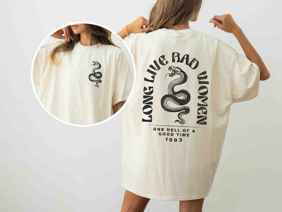 Long Live Rad Women Tee, Boho Snake Tee, Snake Shirt, Womens Snake Graphic Tee, Vintage Tee for Women, Rad Women Shirt, Women Shirt