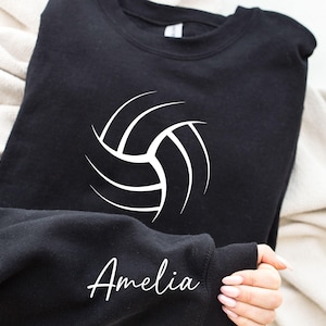 Personalized Volleyball Sweatshirt, Volleyball Mom Sweatshirt, Volleyball Tee, Game Day Volleyball, Gift For Volleyball Player, Gift for Her, Game Day Shirt,  Volleyball Tee Gift, Sport Lover Shirt, Mothers Day Gift