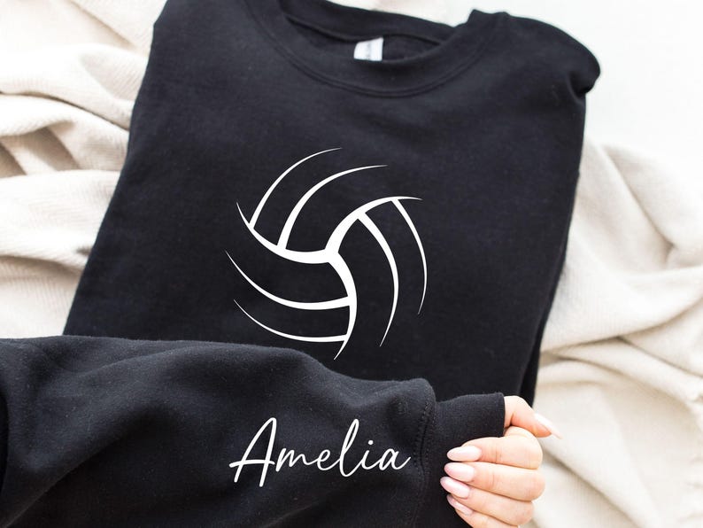 Personalized Volleyball Sweatshirt, Volleyball Mom Sweatshirt, Volleyball Tee, Game Day Volleyball, Gift For Volleyball Player, Gift for Her, Game Day Shirt,  Volleyball Tee Gift, Sport Lover Shirt, Mothers Day Gift