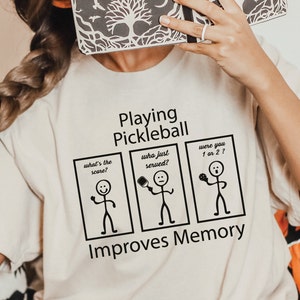 Playing Pickleball Improves Memory Shirt, Funny Pickleball Lover Shirt, Pickleball Lover Sweatshirt, Pickleball Game Day Shirt,