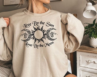 Triple Diosa Luna Sol Camisa, Triple Diosa Cricut, Triple Luna, Diosa de la Luna, Atrapasueños, Camisa de Bruja, Pagano, Camiseta Sol Luna, Camiseta Sol