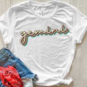 Retro Gemini Shirt, Gemini Shirt, Gemini Horoscope, Gemini Zodiac, Gemini Gifts, Gemini Birthday Gift, Zodiac Gemini Shirt, Vintage Gemini