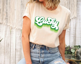Retro Lucky Shirt, Lucky Shirt, Patricks Lucky Shirt, Retro St Patricks Day Shirt, Irish Women Shirt, St Patricks Day Shirt, Irish Shirt