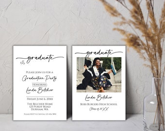 Graduation Party Invitation, Graduation Announcement