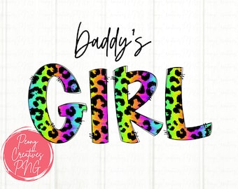 Daddy's Girl Sublimation PNG, Daddy's Girl PNG voor beker of shirt, Daddy's Girl Shirt