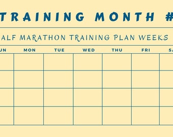 Training Calendar - BLANK Month