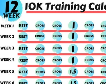 12 Week 10K Training Calendar