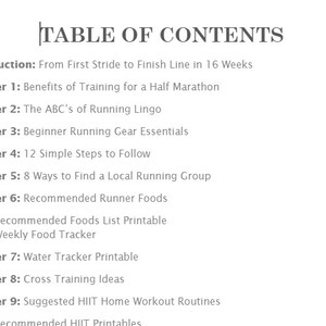 16 Week Half Marathon Training Plan EBOOK image 2