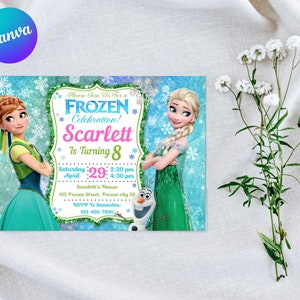 Frozen Birthday Invitation | Frozen Party Invite - Etsy