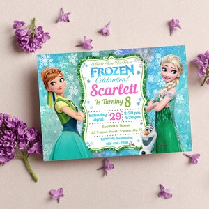 Frozen Birthday Invitation | Frozen Party Invite - Etsy